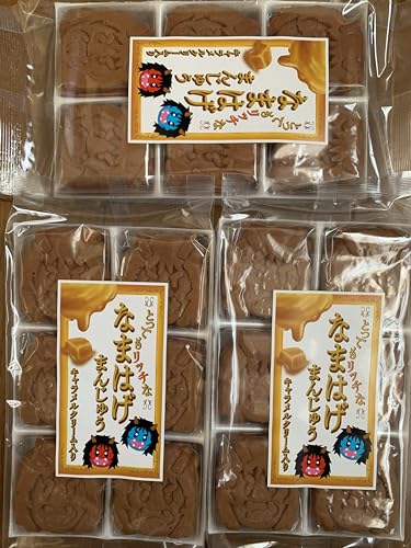 和菓子　焼菓子　チョコ饅頭　白あん入り饅頭　こしあん饅頭　なまはげ饅頭3種類 Amazon.co.jp: フジタ製菓 なまはげ饅頭 白あん入りなまはげ饅頭